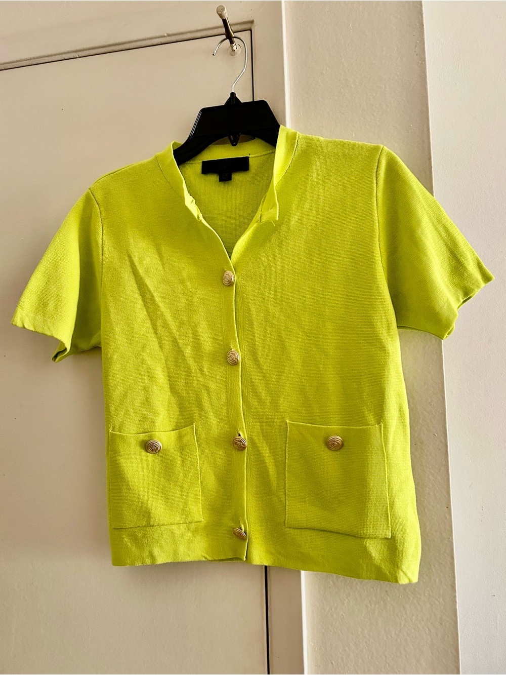 Zara Neon Green Knit Top